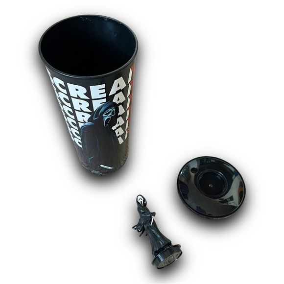 Scream 6 VI Ghost Face AMC Cup, Topper and Lid Raised Knife - Picture 5 of 6